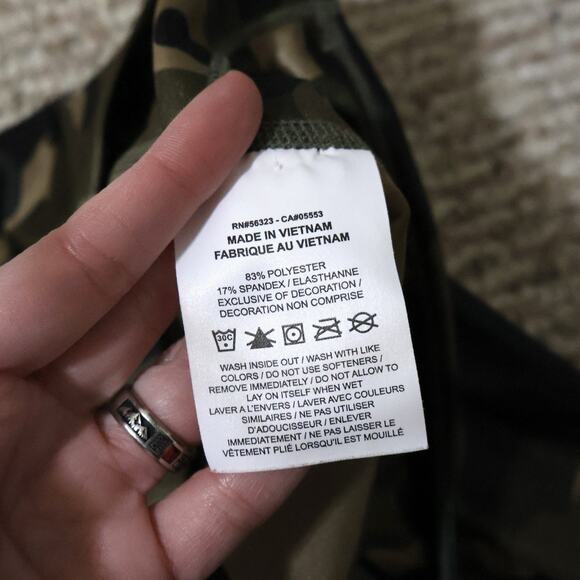 Nike Dri-Fit One Mid Rise Camo Training Leggings S Workout Active - Picture 5 of 7